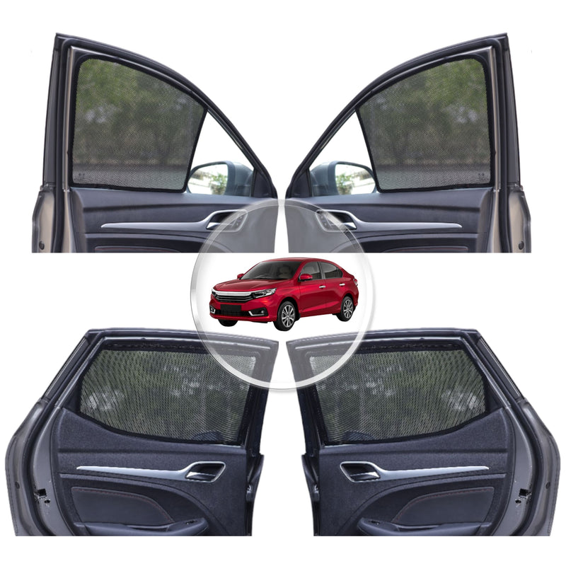 Neodrift 'NeoShade' Magnetic Car Sunshades for Honda Amaze (Set of 4pcs.)