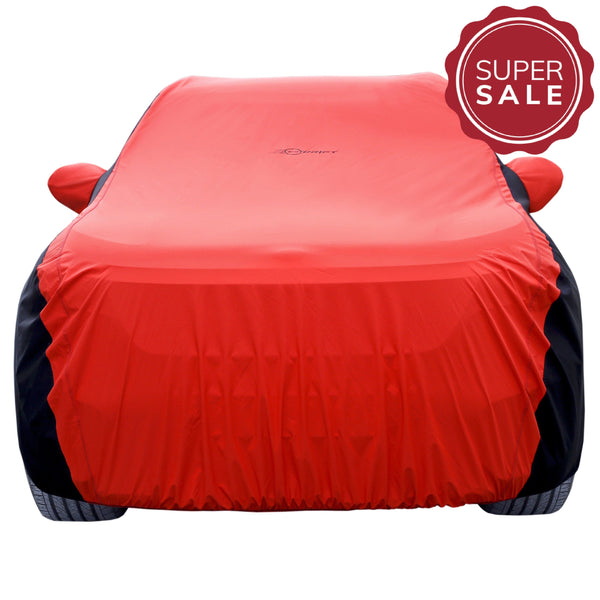 Neodrift® - Car Cover for SUV Citroen C3-#Material_SuperTech (₹6499/-)#Color_Red+Black