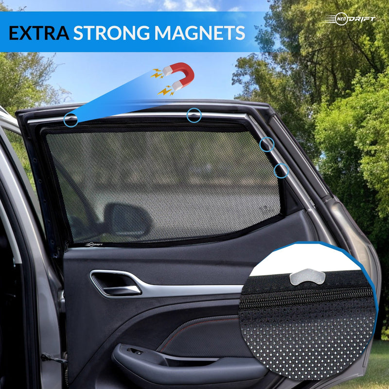 Neodrift 'NeoShade' Magnetic Car Sunshades for Honda Amaze (Set of 4pcs.)