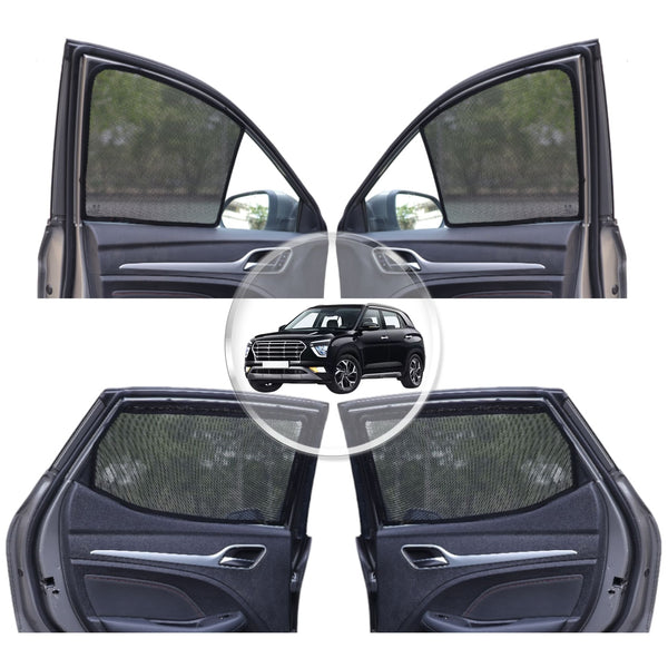 Neodrift 'NeoShade' Magnetic Car Sunshades for Hyundai Creta (Set of 4pcs.)