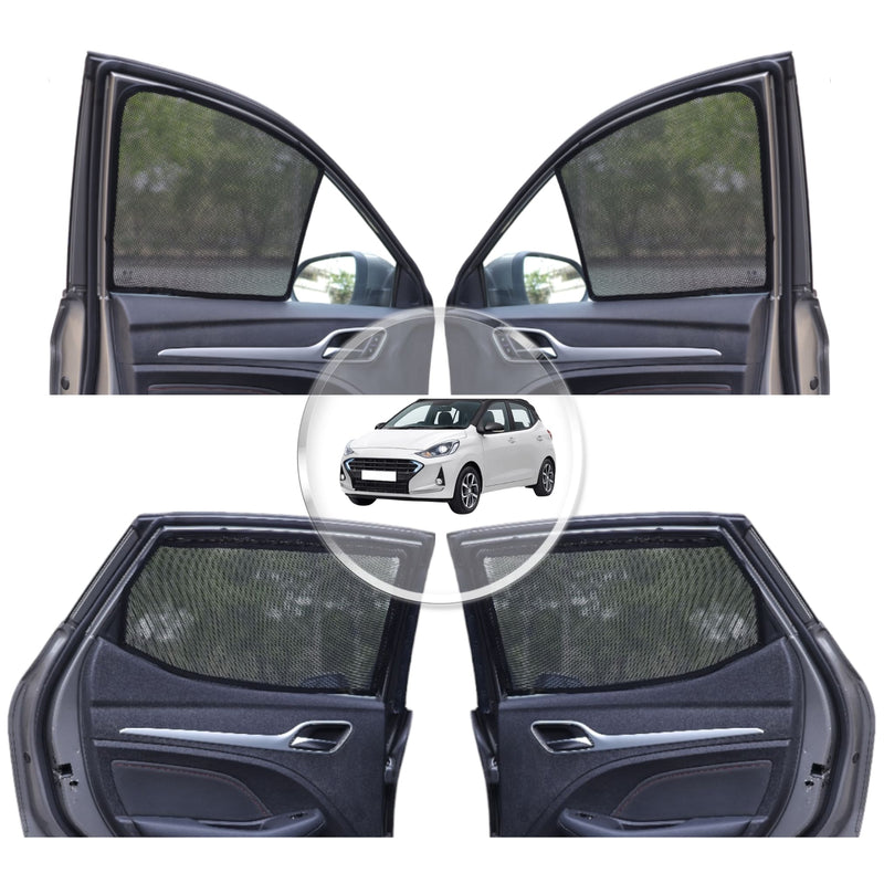 Neodrift 'NeoShade' Magnetic Car Sunshades for Hyundai Grand i10 Nios (Set of 4pcs.)