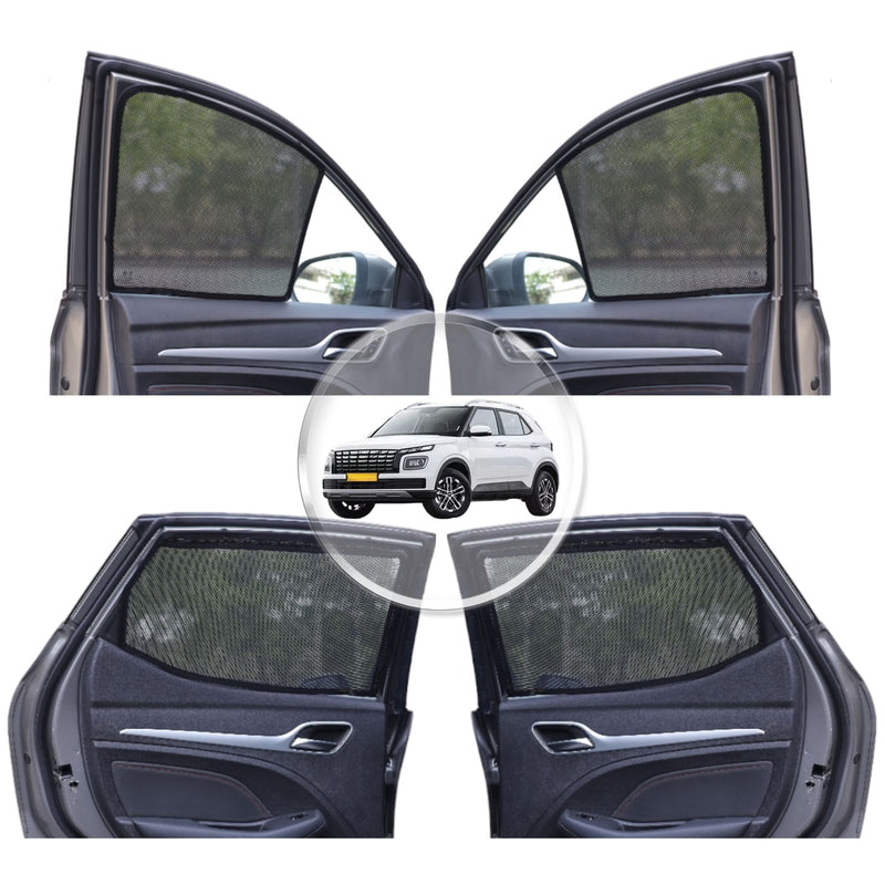 Neodrift 'NeoShade' Magnetic Car Sunshades for Hyundai Venue (Set of 4pcs.)