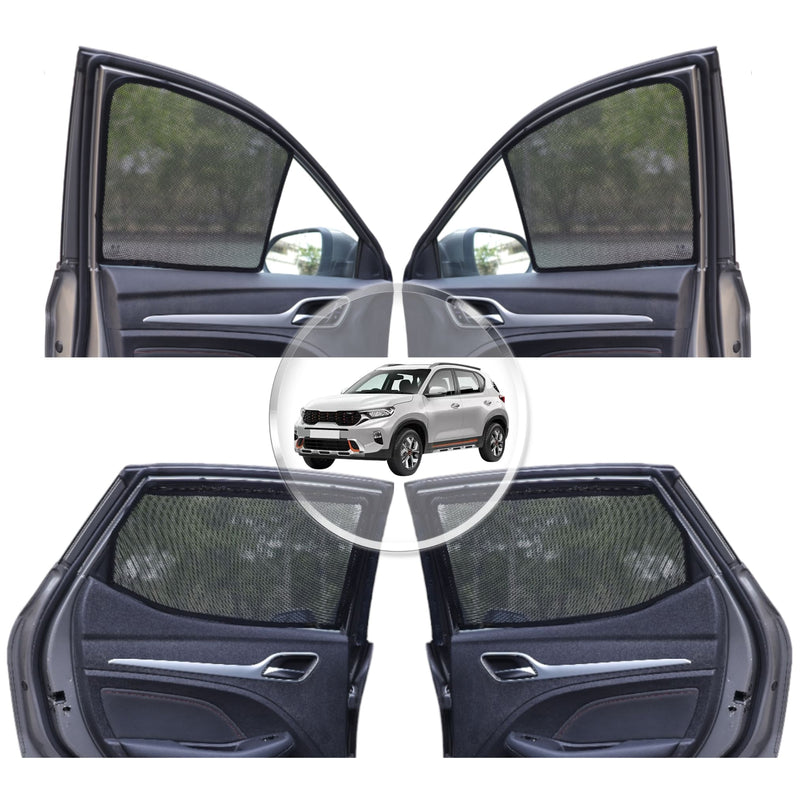 Neodrift 'NeoShade' Magnetic Car Sunshades for Kia Sonet (Set of 4pcs.)