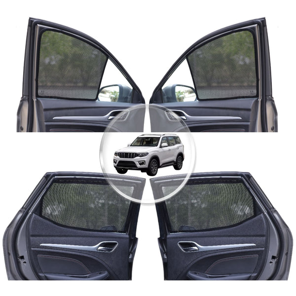 Neodrift 'NeoShade' Magnetic Car Sunshades for Mahindra Scorpio-N (Set of 6pcs.)