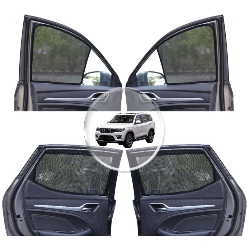 Neodrift 'NeoShade' Magnetic Car Sunshades for Mahindra Scorpio-N (Set of 6pcs.)