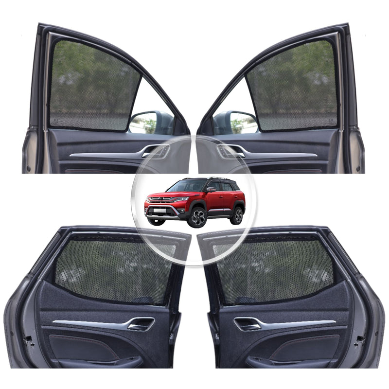 Neodrift 'NeoShade' Magnetic Car Sunshades for Maruti Suzuki Brezza (Set of 4pcs.)