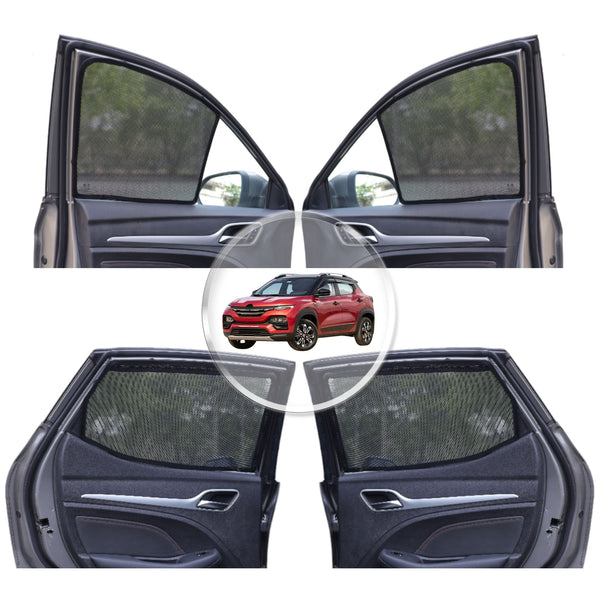 Neodrift 'NeoShade' Magnetic Car Sunshades for Renault Kiger (Set of 4pcs.)