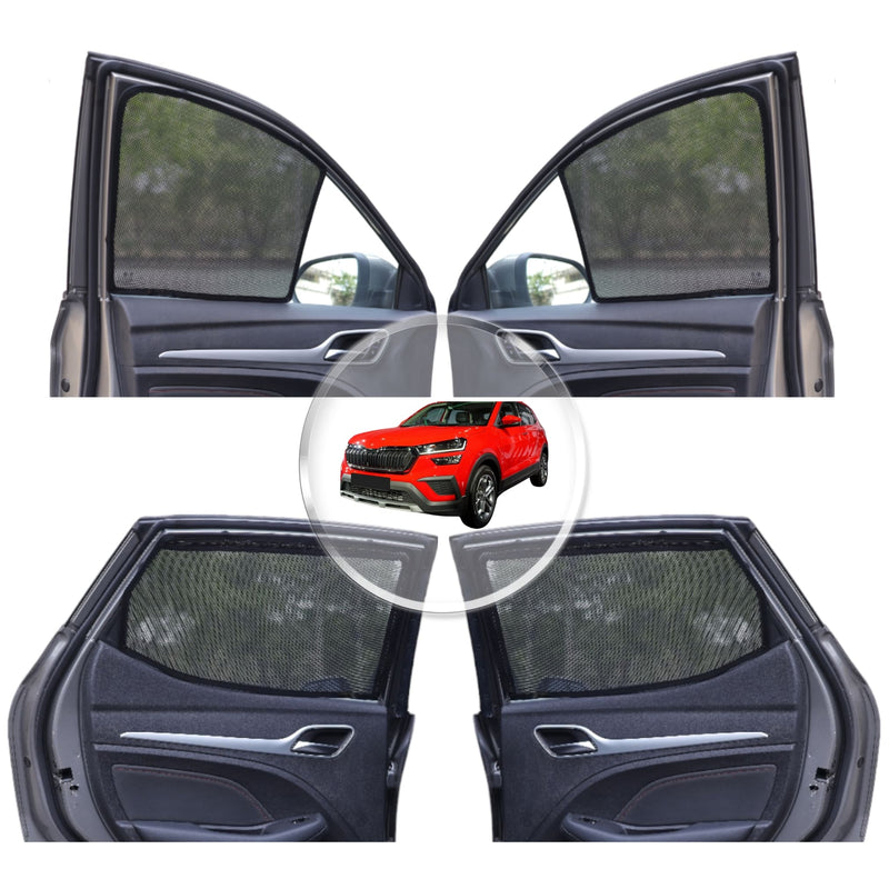 Neodrift 'NeoShade' Magnetic Car Sunshades for Skoda Kushaq (Set of 4pcs.)