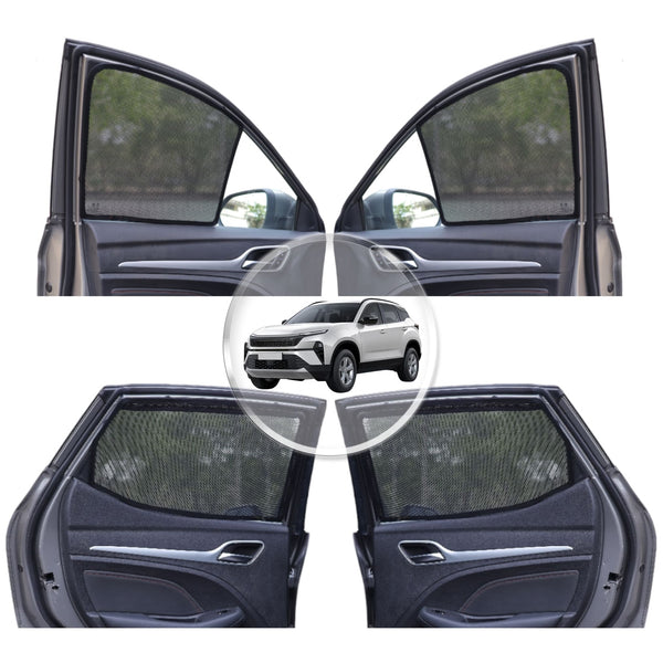 Neodrift 'NeoShade' Magnetic Car Sunshades for Tata Harrier (Set of 4pcs.)