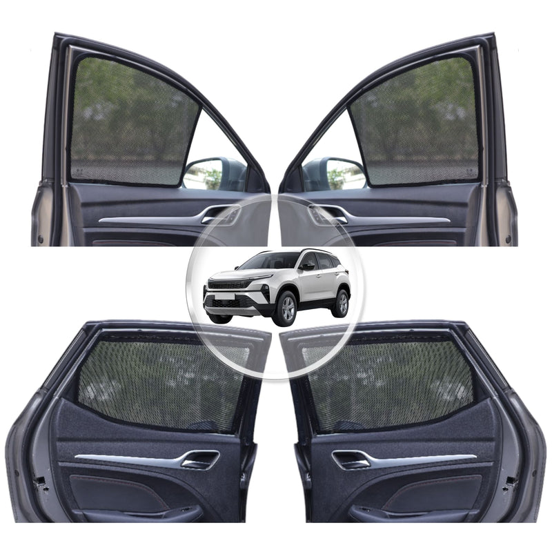 Neodrift 'NeoShade' Magnetic Car Sunshades for Tata Harrier (Set of 4pcs.)