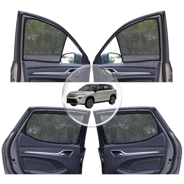 Neodrift 'NeoShade' Magnetic Car Sunshades for Toyota Hyryder (Set of 6pcs.)