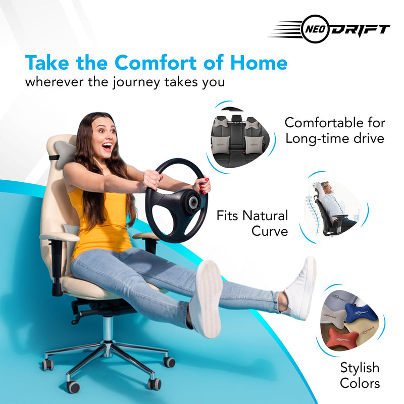 Neodrift Neck Cushions for Neck Support in Car/Office Seat