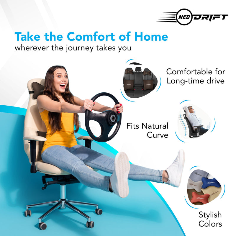 Neodrift Neck Cushions for Neck Support in Car/Office Seat