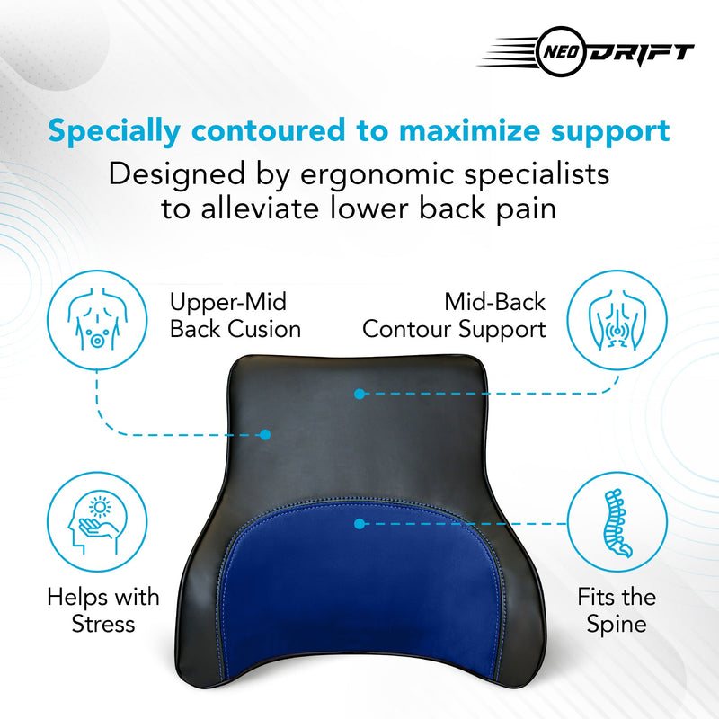 Neodrift Orthopaedic Back Cushions for Back Support in Car/Office/Home Seat