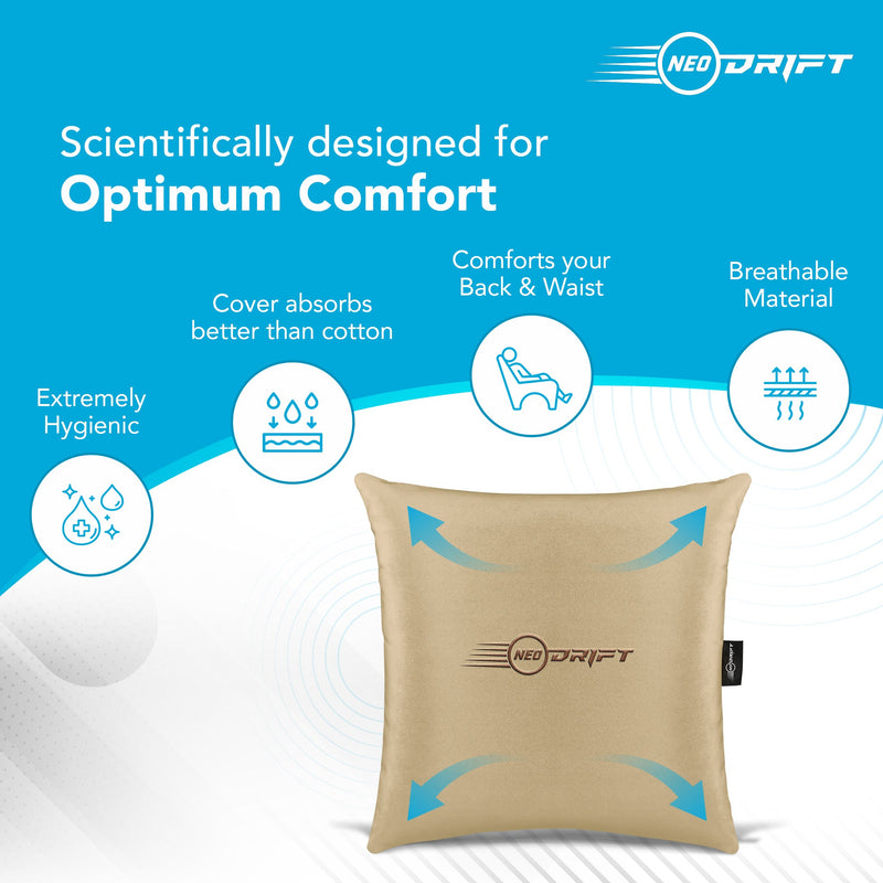 Neodrift Orthopaedic Back Cushions for Back Support in Car/Office/Home Seat