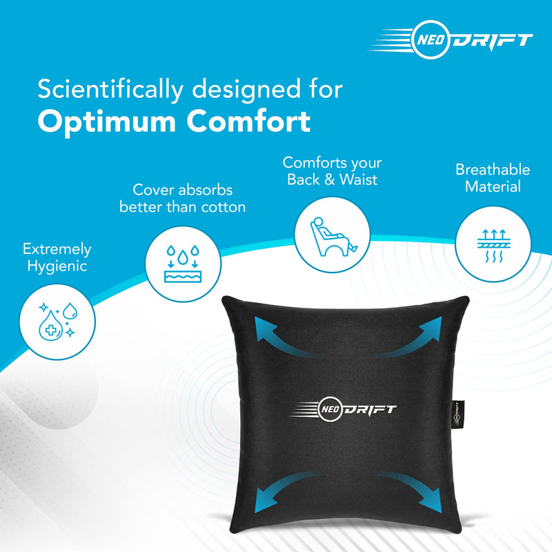 Neodrift Orthopaedic Back Cushions for Back Support in Car/Office/Home Seat