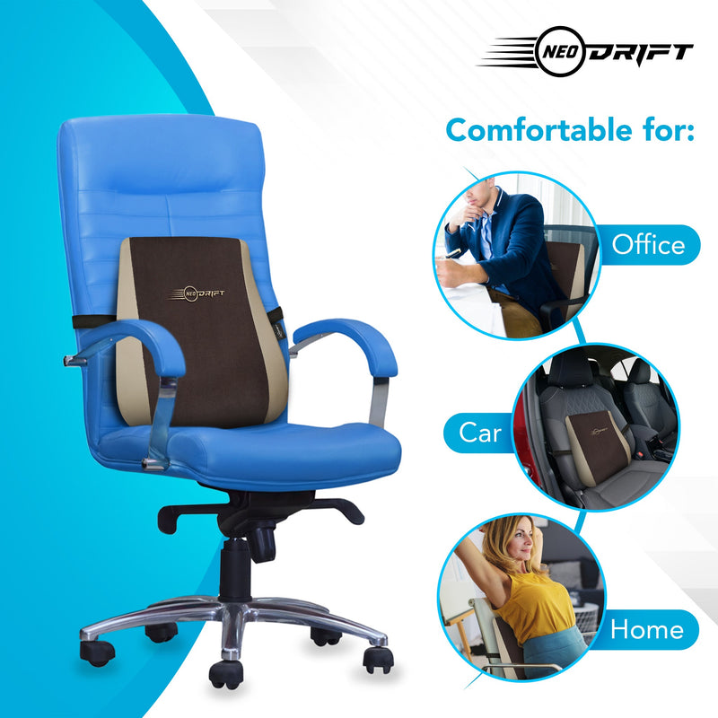 Neodrift Orthopaedic Back Cushions for Back Support in Car/Office/Home Seat