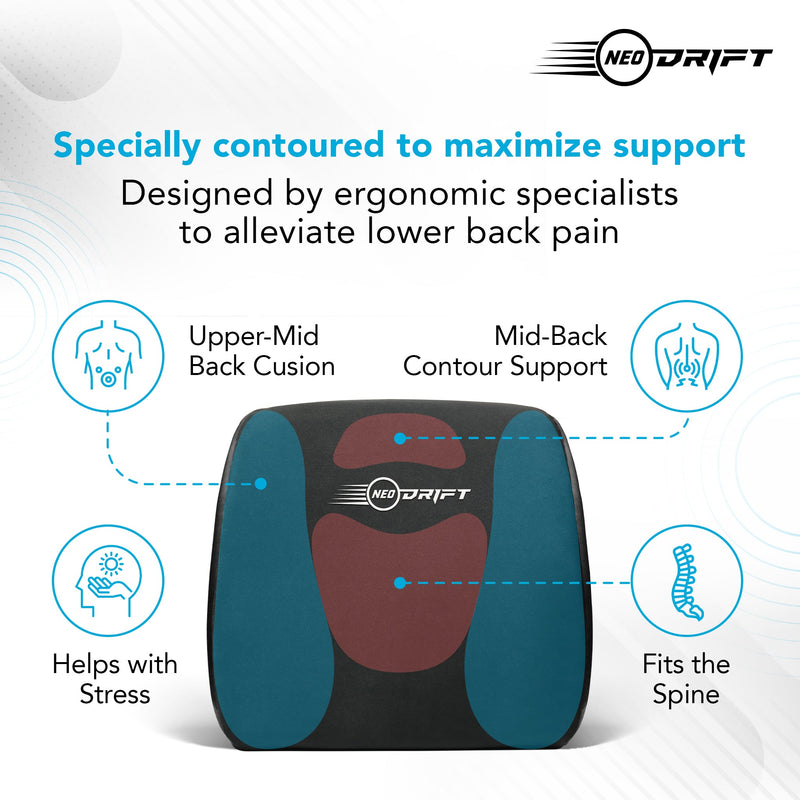 Neodrift Orthopaedic Back Cushions for Back Support in Car/Office/Home Seat