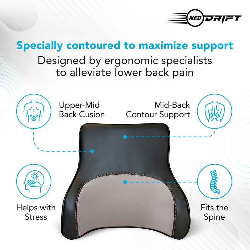 Neodrift Orthopaedic Back Cushions for Back Support in Car/Office/Home Seat