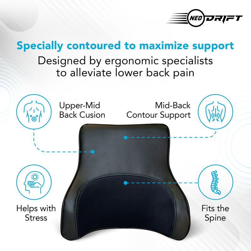 Neodrift Orthopaedic Back Cushions for Back Support in Car/Office/Home Seat